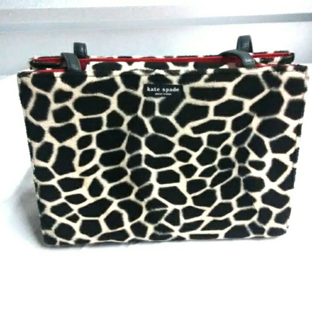 Kate Spade Womens camouflage Small Black Purse P2